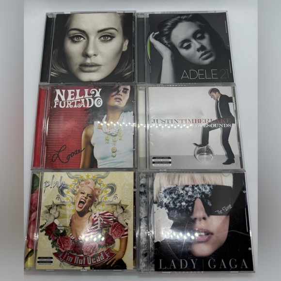 Y2K Adele, Nelly Furtado, Justin Timberlake, Pink, Lady Gaga CD Collection - Picture 1 of 16
